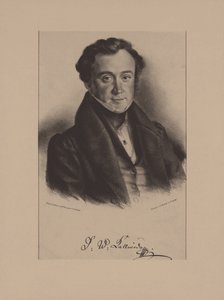 Portrait of the Composer Jan Kalivoda by Friedrich Gustav Schlick