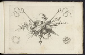 Festoon with Flowers, Leaves and Fruits by Friedrich Jacob Morisson