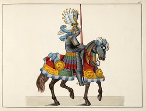 A Knight on His Way to a Tournament, Plate from 