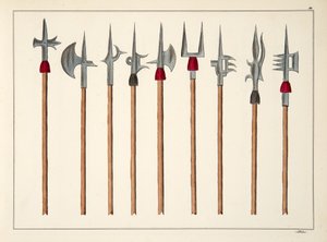Lances, Spears, Halberds and Partisanes, Plate from 