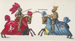 Two Knights at a Tournament, Plate from 