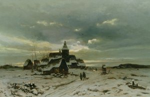 A Village in the Snow