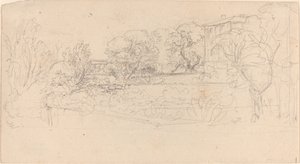 A Terraced Garden by a Villa