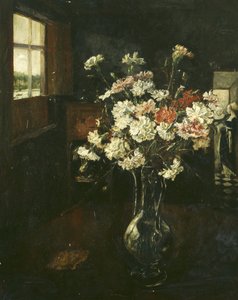 Interior with Carnation Bouquet