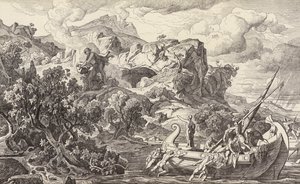 Odysseus Departing the Island of the Cyclopes by Friedrich the Elder Preller