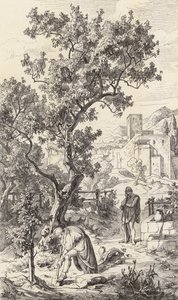 Odysseus Visiting His Father Laertes by Friedrich the Elder Preller
