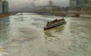 The Seine in November by Fritz Thaulow