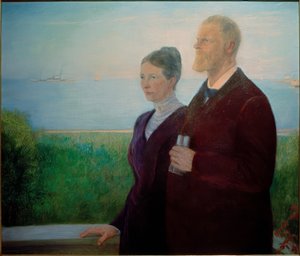 Double Portrait (Woermann) by Fritz Mackensen