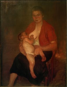 Mother with Child at the Breast