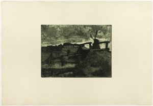 Windmill by Fritz Overbeck