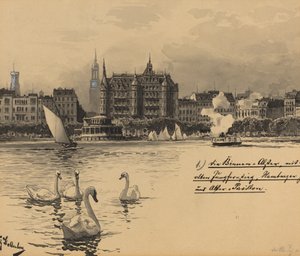 Binnenalster with Jungfernstieg