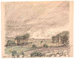 The Hay was Stacked in the Green Meadows by Fritz Syberg