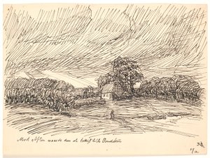 Towards Evening It Reached a Poor Little Farmhouse by Fritz Syberg