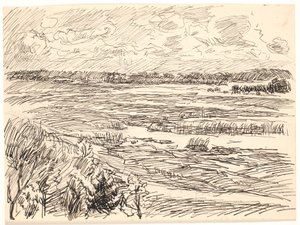 Mosel Landscape by Fritz Syberg