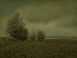 Winter Landscape near Taarby Beach on Funen by Fritz Syberg