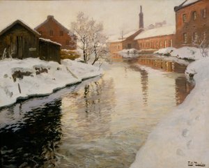 Lysaker River by Fritz Thaulow