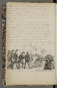 Illustration from a Private Archive in the National Library Titled Voyage en Norvège 1856 by Fritz von Dardel