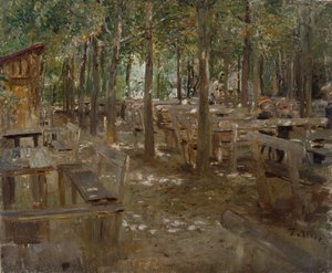 Old Beer Garden by Fritz von Uhde