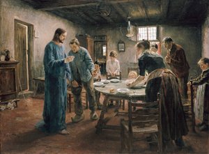 Grace Before the Meal by Fritz von Uhde