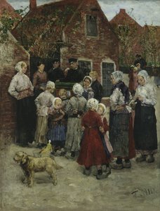 Hurdy-Gurdy Man in Zandvoort by Fritz von Uhde