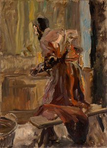Back Study of a King by Fritz von Uhde