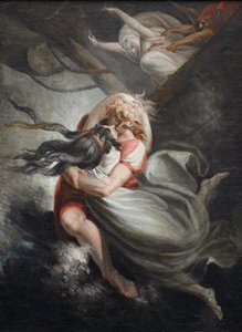 Rezia Throws Herself with Huon into the Sea, Fatime is Held Back by Force, 1804-1805