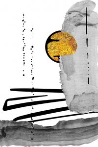 Abstract Gold Sun
