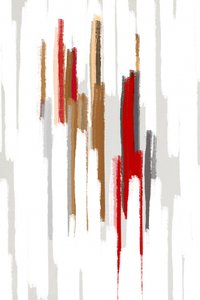 Red Brown Abstract Strokes