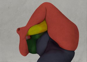 Intertwined Abstract Forms by Fuyuki Hattori