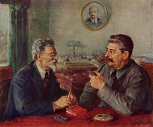 Joseph Stalin & Mikhail Ivanovitch Kalinin