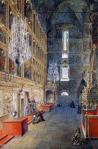 Interior of the Assumption Cathedral of the Moscow Kremlin, 1819
