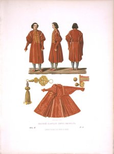 A Polish Kaftan of Peter the Great. From the Antiquities of the Russian State by Fyodor Grigoryevich Solntsev