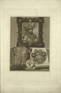 Silver Armor and Seal of the Tsar. From the Antiquities of the Russian State, before 1853 by Fyodor Grigoryevich Solntsev
