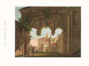 View of the Patriarchal Chambers. From the Antiquities of the Russian State by Fyodor Grigoryevich Solntsev
