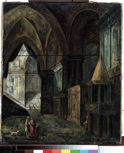 In a Cathedral by Fyodor Yakovlevich Alexeev