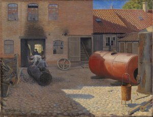 Courtyard Interior of a Machine Factory in a Provincial Town