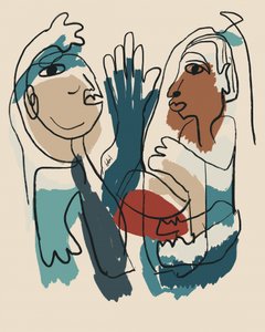 Abstract Human Connection
