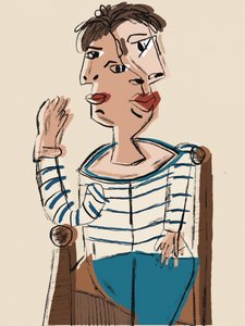 Modern Cubist Portrait