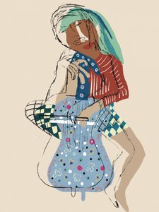 Serene Cello Player