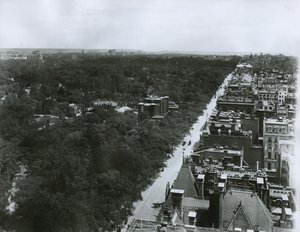 Fifth Avenue, looking north from the roof of the Metropolitan Club in 61st Street, New York City by G.P. Hall und Sohn