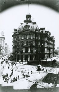 Old Post Office, Broadway and Park Row, New York City by G.P. Hall und Sohn