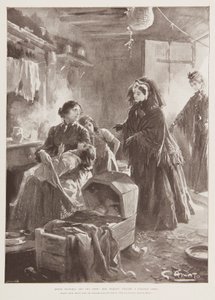 Queen Victoria and the Poor by G.S. (after) Amato