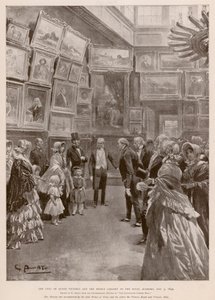 Visit of Queen Victoria and Albert, Prince Consort to the Royal Academy, London, 3 May 1849 by G.S. (after) Amato