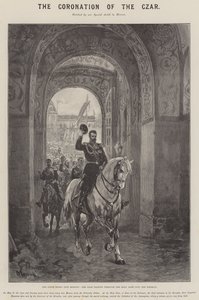The Coronation of the Czar, the State Entry into Moscow, the Czar passing through the Holy Gate into the Kremlin by G.S. Amato