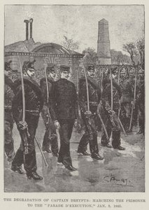 The Degradation of Captain Dreyfus, Marching the Prisoner to the Parade d
