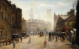 A Bustling Street Scene