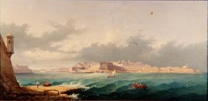 Valetta and the Grand Harbour from Ricasoli Point