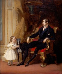 Albert Prince Consort with Princess Victoria and Eos by G Lucas