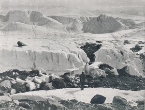 Crevassed Ice at Entrance to Priestley Glacier by G. Murray Levick