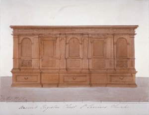 Ancient Register Chest from Southwark Cathedral, London by G Yates
